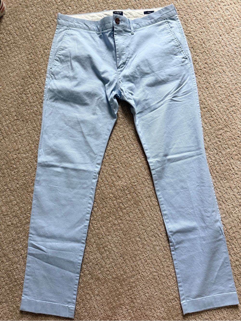 J.Crew Flex Slim Chino Pants Men’s 33x32 Light Blue